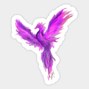 pink phoenix Sticker